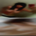 Nude woman crab