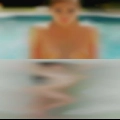 Nude woman sauna